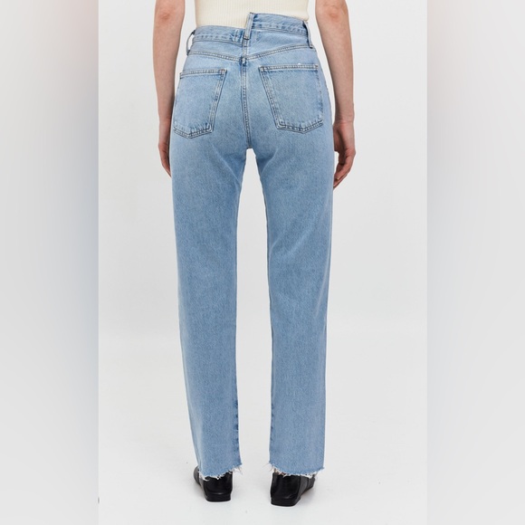 Agolde Revolve Criss Cross High Rise Straight Jean - Picture 2 of 13